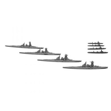 Fujimi 1/3000 warship 1 battleship Kongo, Hiei, Haruna, Kirishima / destroyer Shiratsuyu type four s