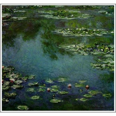 複製画 送料無料 絵画 油彩画 油絵 模写クロード・モネ「睡蓮