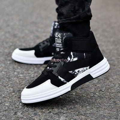 スニーカー メンズ シューズ おしゃれ 高校生 中学生 学生 10代 代 靴 黒 ブラック ハイカット 裏起毛 冬用あり 通学 ダンス 3238 通販 Lineポイント最大get Lineショッピング