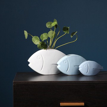 北歐現代風格創意陶瓷擺件 家庭室內客廳電視柜家居輕奢軟裝飾品