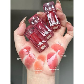 新品現貨✨FLORTTE/花洛莉亞嘟嘟唇蜜 水光口紅自然裸色鏡面唇釉