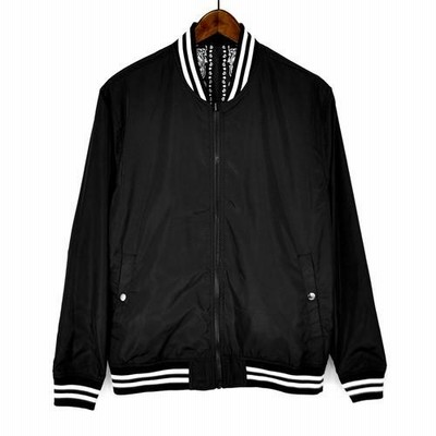 SUGGESTION(サジェスション)ブルゾン ペイズリー バンダナ柄