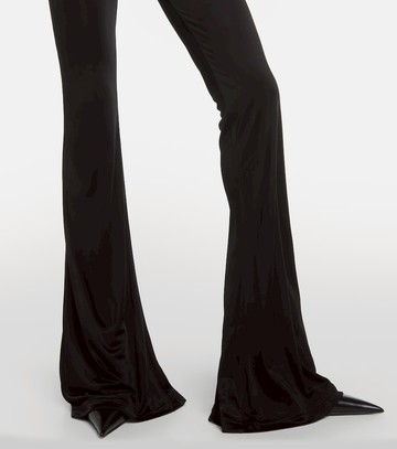 Versace x Dua Lipa gathered jersey flared pants