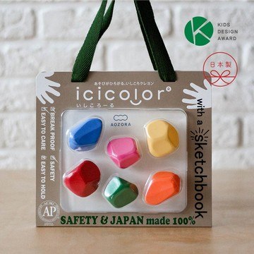 日本 AOZORA BabyColor滾滾石手握蠟筆 (6色)