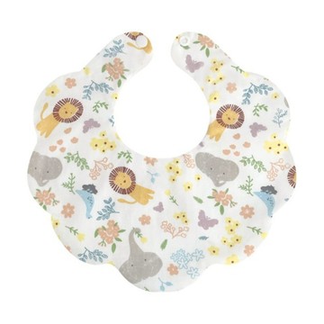 【安琪兒婦嬰百貨】棉嬰庫 MianYingKu 韓版花瓣圍兜/嬰兒圍兜/口水巾 (小獅子王)