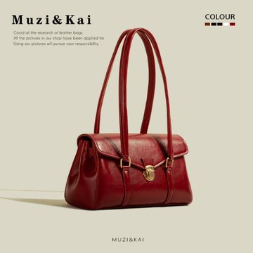 MuziKai包包小眾設計腋下包包女2025新款通勤上班手提單肩法棍包