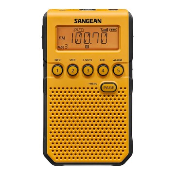 SANGEAN 山進電子 調頻立體/調幅 數位式收音機  DT-800  黃色  1個