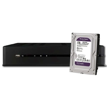icatch 昌運監視器   KMQ-0428EU-K 4路 錄影主機 + WD10PURZ 紫標 1TB