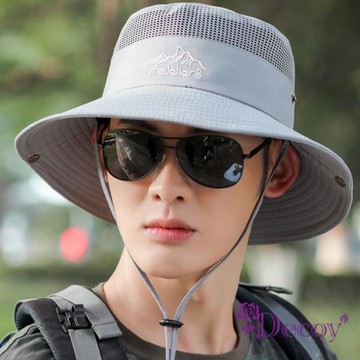 【Decoy】撞色型男＊網眼漁夫登山戶外遮陽帽 2色可選