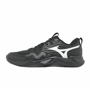 Mizuno 美津濃 排球鞋 Wave Momentum Pro 男鞋 黑 白 緩震 運動鞋 V1GA2540-82