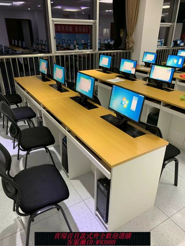 {臺灣公司貨 可打統編}凱向 機房顯示器電動升降電腦桌會議桌無紙化超薄液晶屏 培訓電腦