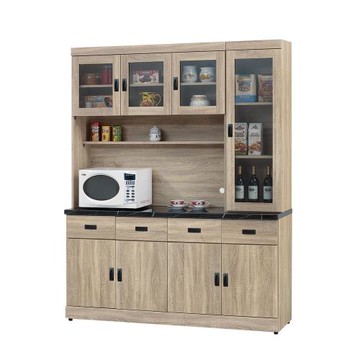 【唯熙傢俱】法拉橡木色5.3尺石面餐櫥櫃