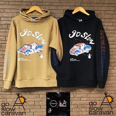 NISSAN × go slow caravan 空紡糸裏毛 240RS シルビア プルパーカー  