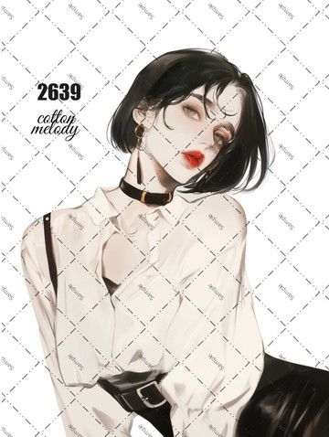 original sticker no.2639 人物貼紙 原創貼紙 原創人物貼紙 裝飾貼紙 cotton melody
