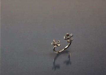 花系列-手感小花925銀戒