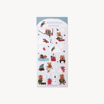 【Fubees】Dinotaeng Marshville Outdoor系列貼紙-Marshville Outdoor