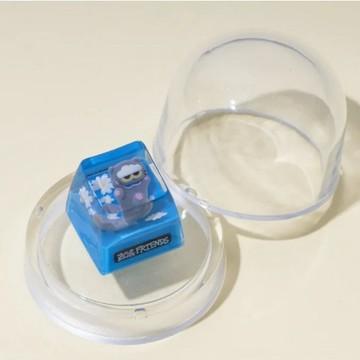 【KJ Select】ZO&Friends 官方限定 樹脂立體鍵帽 機械鍵盤裝飾 療癒系 辦公室小物 藍色透明款