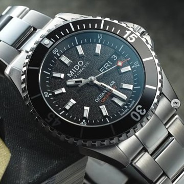 MIDO美度 最新Ocean Star 200海洋之星41㎜潛水錶 精鋼黑面 M6(M0269301105100)