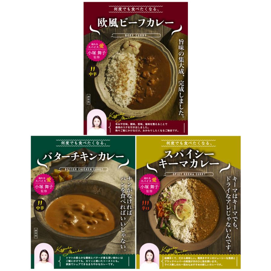 何度でも食べたくなるカレー 3種6食 セット カレー レトルト 惣菜