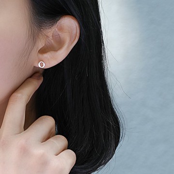 925純銀兒童耳釘女兔子蘿卜夏季耳環可愛簡約卡通新款養耳小耳飾