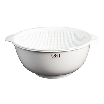 一品川流 日本製 NAKAYA雙層瀝水籃組-小-19cm-3組