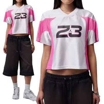 Nike As W J Flt Ss Jrsy 短袖 女款 白粉色 透氣 球衣 穿搭 休閒 IF1158-100