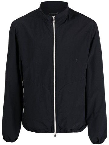 Brunello Cucinelli - zip-up high neck jacket - men - Polyamide/Polyester - 52 - Blue