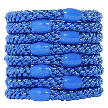 美國 L. Erickson 彈力髮圈-Royal blue 粗款髮圈 原裝8入 不咬髮 名牌髮圈【南風百貨】