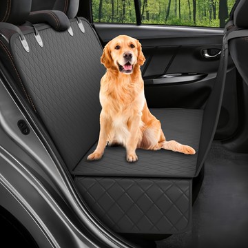 Dingdong Pet 寵物基本款開放式後座汽車坐墊  黑色  1組  137 x 147cm