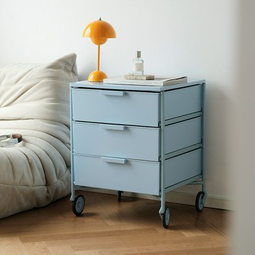 【含稅/免運】 移動收納柜北歐家用ins床頭柜創意簡約現代臥室文件柜簡易儲物柜