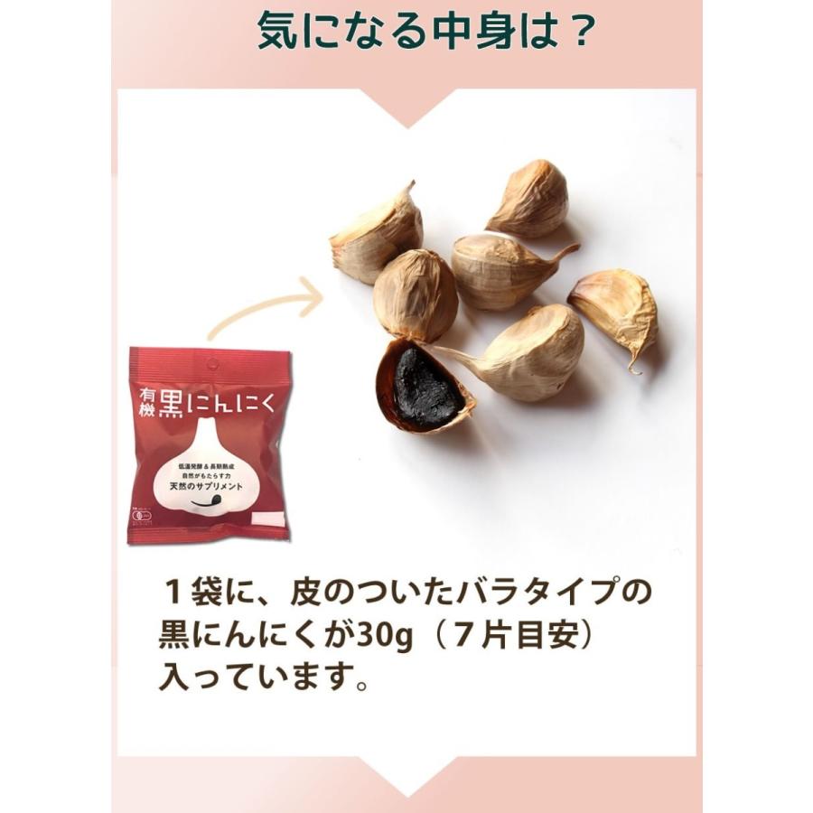 黒にんにく ちこり村 30g × 4袋 送料無料 人気 発酵黒にんにく 黒大蒜 有機栽培 オーガニック メール便