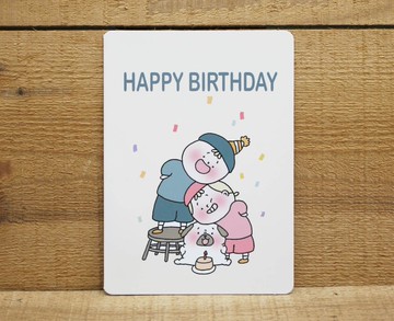 【卡片】 一零的生日卡(HAPPY BIRTHDAY)29577  附信封