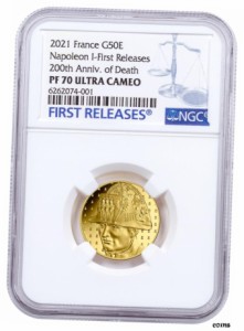 アンティークコイン NGC PCGS フランス ナポレオン ボナパルト 4オンス ゴールド プルーフ ユーロ イン