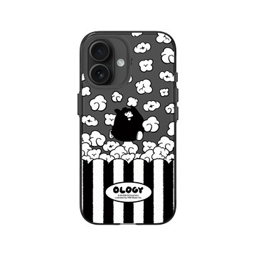 iPhone 16 Clear (相機按鈕) 酷墨灰 - 奧樂雞 Ology - 奧樂雞歡樂爆米花