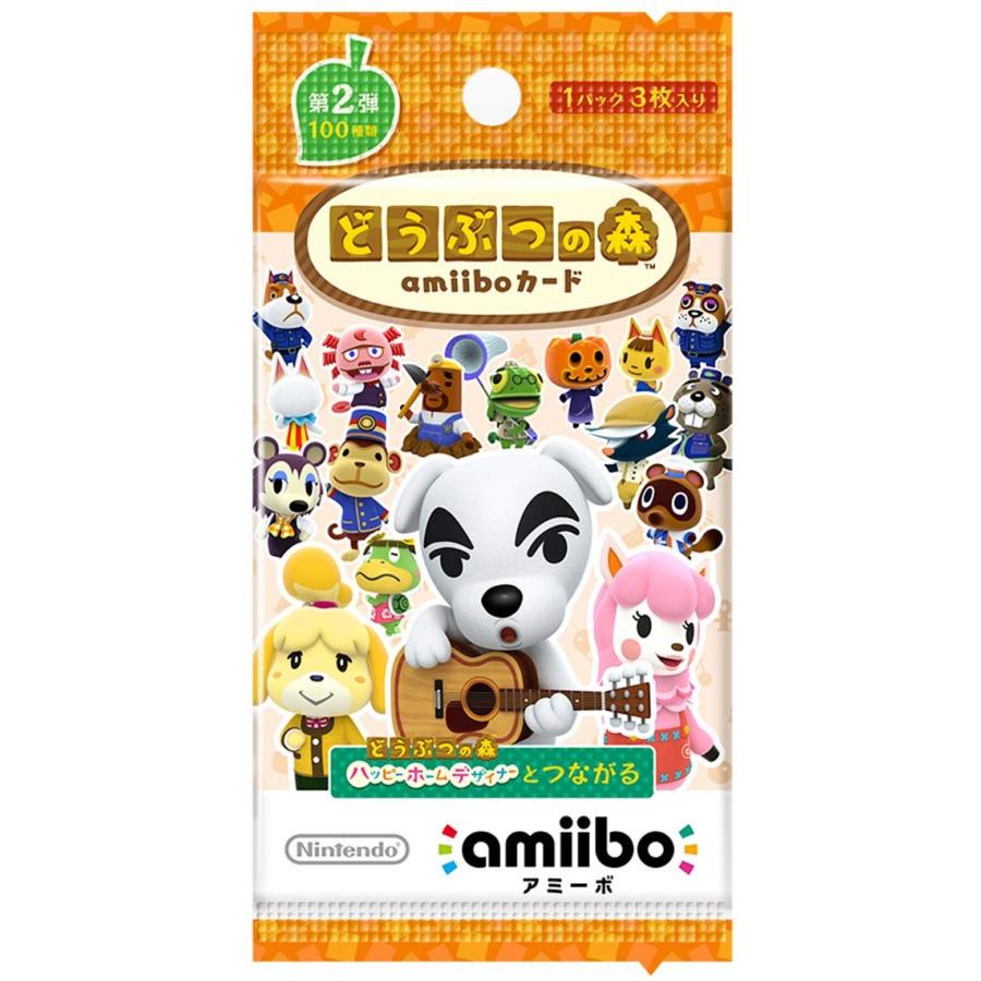 新品 1BOX 50パック入り 第2弾 どうぶつの森 amiiboカード 任天堂