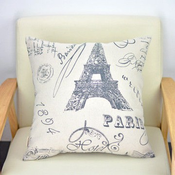 【協貿】百搭簡約圖案印花棉麻沙發方形抱枕含芯