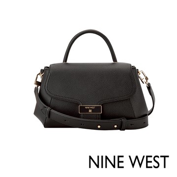 【NINE WEST】MORDEN 幾何造型斜背包/側背包-黑色(128621)