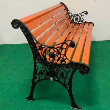 戶外公園座椅休閑防腐木座椅廣場庭院塑木防腐木實木靠背座椅凳子