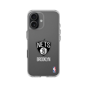 iPhone 17 Clear Case（相機按鈕） 透明 - NBA - Logo-布魯克林籃網 Brooklyn Nets - Light
