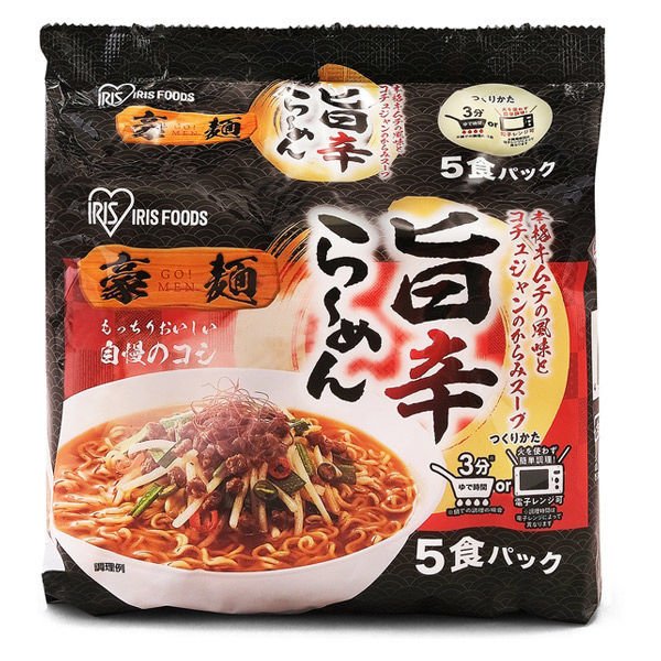 アイリスフーズ袋麺 豪麺 旨辛らーめん（5食入） 1個 アイリスフーズ