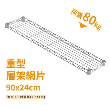 鐵架配件｜層架專用重型網片 90X24－耐重80kg》層版 鐵架 網片 收納 波浪架 置物架 層架 鐵力士架（附夾片）