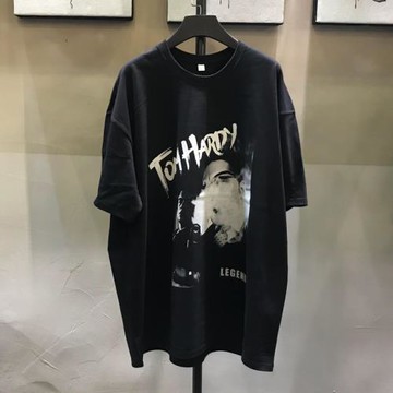 美國潮牌t恤夏季新款湯姆·哈迪Tom Hardy潮牌印花半袖復古短袖