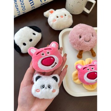 毛絨玩偶胸針可愛掛件卡通村上隆太陽花別針娃娃挎包背包別針掛飾