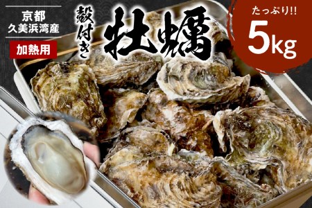 牡蠣小屋直送／海の京都・殻付き牡蠣 5kg 約50個　国産 牡蠣・殻付き 牡蠣・カキ殻付き・焼き牡蠣・牡蠣ご飯・牡蠣フライ・加熱牡蠣