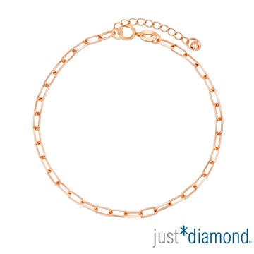 【Just Diamond】繾綣環 18K玫瑰金手鍊(網路限定)