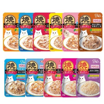 日本CIAO鰹魚燒晚餐 50g x 16入組