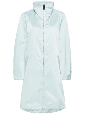Marni - raglan-sleeve satin parka coat - women - Polyester/Cotton - 42 - Blue
