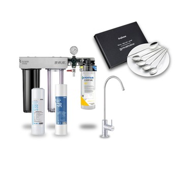 EVERPURE 櫥下型 PURVIVE Trio-AC2三道式生飲淨水器(雙色無鉛龍頭任選/前置樹脂+PP)