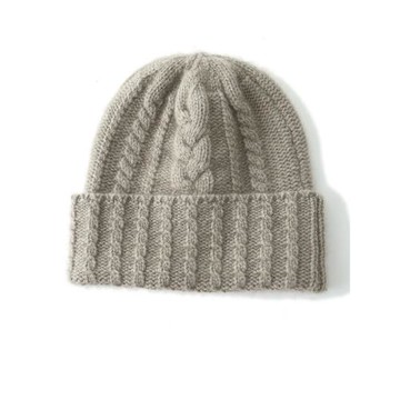 大厚帽子！100%純羊絨帽子女粗針絞花毛線帽秋冬保暖針織絨線帽男