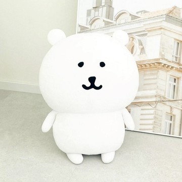 送給最可愛的你💌nagano熊 自嘲熊 韓國正版授權 28cm娃娃抱枕 嬰兒哄睡白熊 安撫娃娃白色小熊 可愛枕頭 滿1歲生日禮物 絨毛兒童玩具 彌月送禮 周歲禮物 抓周禮物